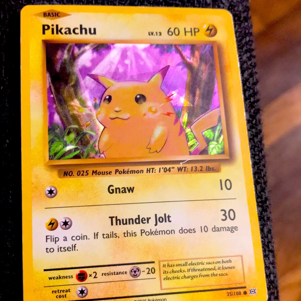 Rare gnaw Pokémon card